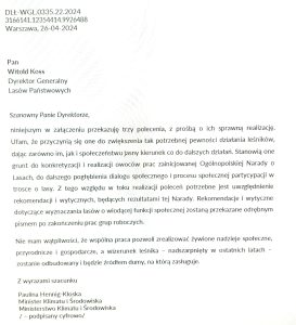 Kolejne polecenia dla dyrektora generalnego LP